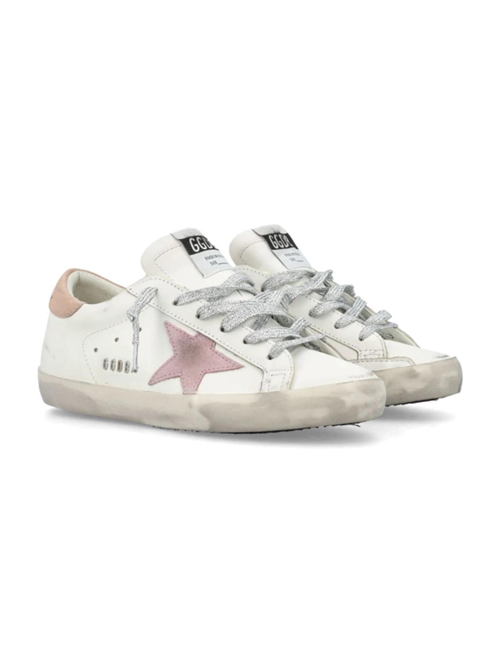 GOLDEN GOOSE Super-star In White Pink Product Image