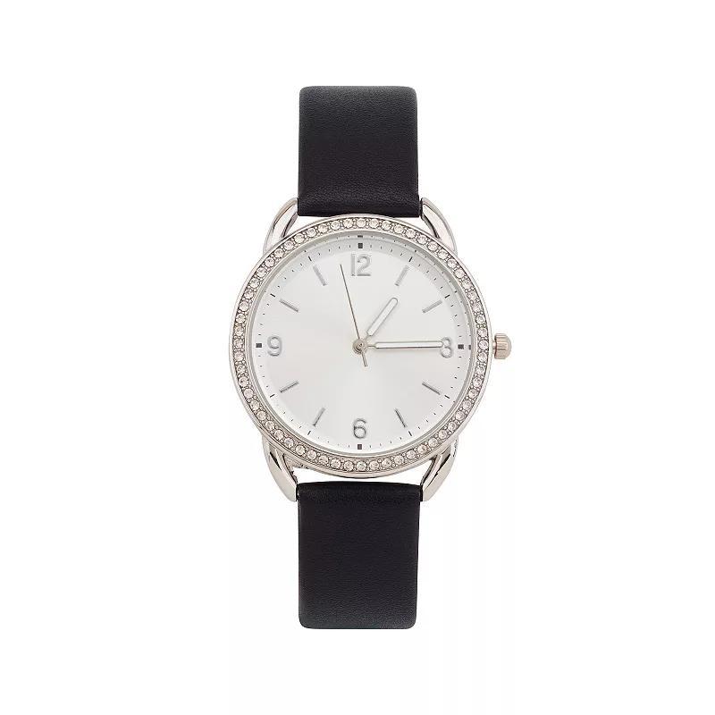 Jessica Carlyle Womens Black Strap Watch Product Image