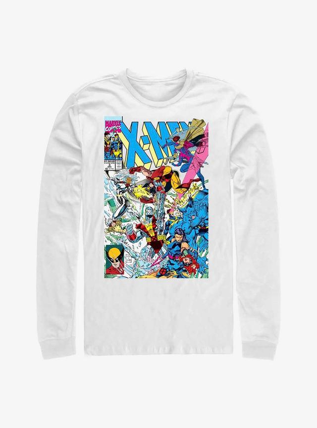 Marvel X-Men Blast Comic Cover Long-Sleeve T-Shirt Product Image