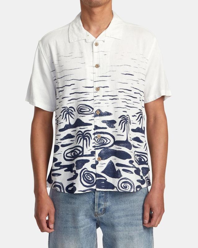 Wasted Palms Short Sleeve Woven Shirt - Natural Product Image