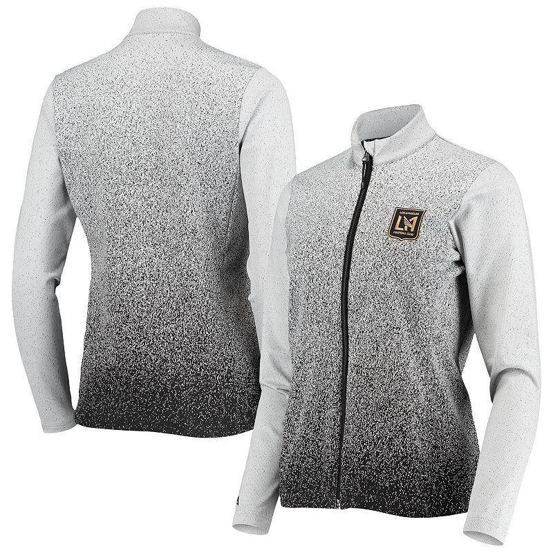 Womens Antigua White/Black LAFC Guide Full-Zip Jacket Product Image