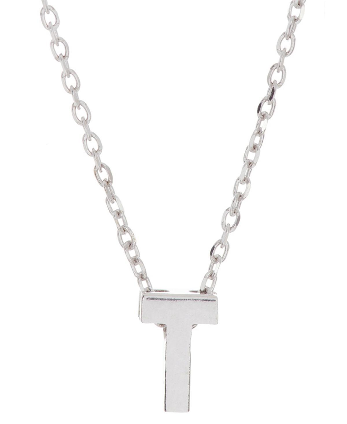 Adornia Rhodium-Plated Mini Initial A Pendant Necklace, 16 + 2 extender - J Product Image