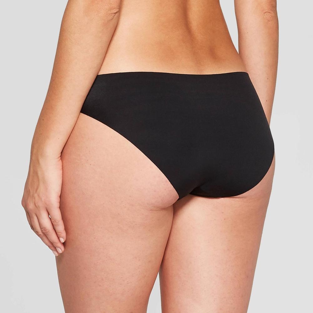 Womens Invisible Edge Bikini Underwear - Auden Black XS Product Image