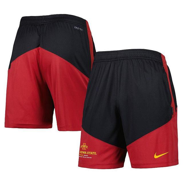 Mens Nike Black/Cardinal Iowa State Cyclones Performance Player Shorts Product Image