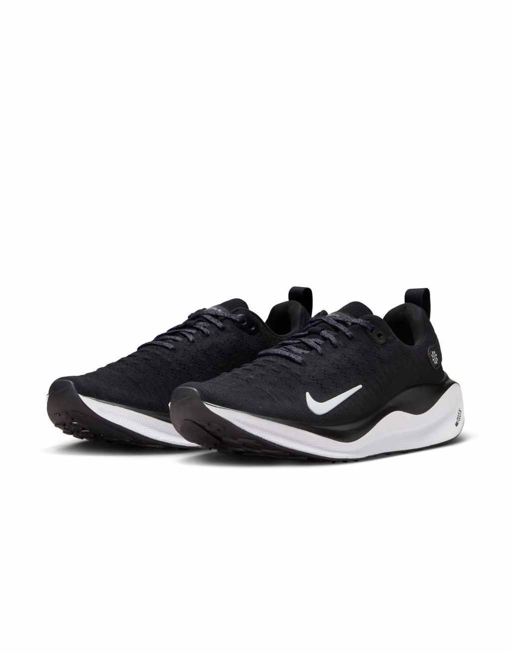 Nike Running Reactx Infinity Run sneakers in black and white Product Image