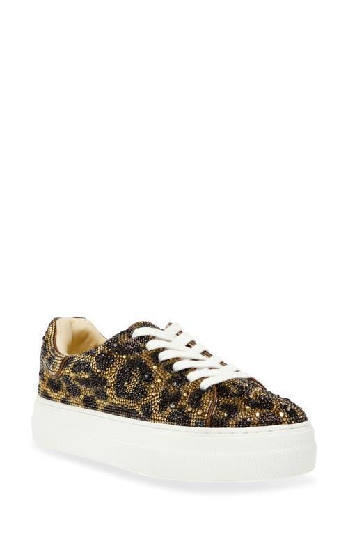 Betsey Johnson Sidny Crystal Pav Platform Sneaker Product Image