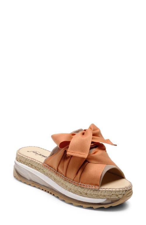 Free People Chapmin Suede Sport Bow Espadrille Platform Slide Sandals Product Image