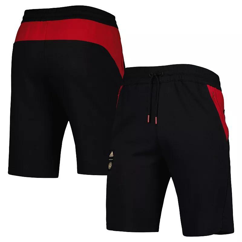 Mens adidas Black Atlanta United FC 2023 Player Travel Shorts Grey Product Image