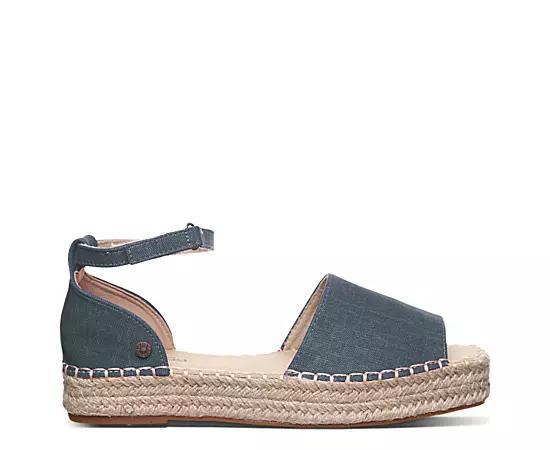 Bearpaw Affogato Womens Espadrille Sandals Blue Product Image