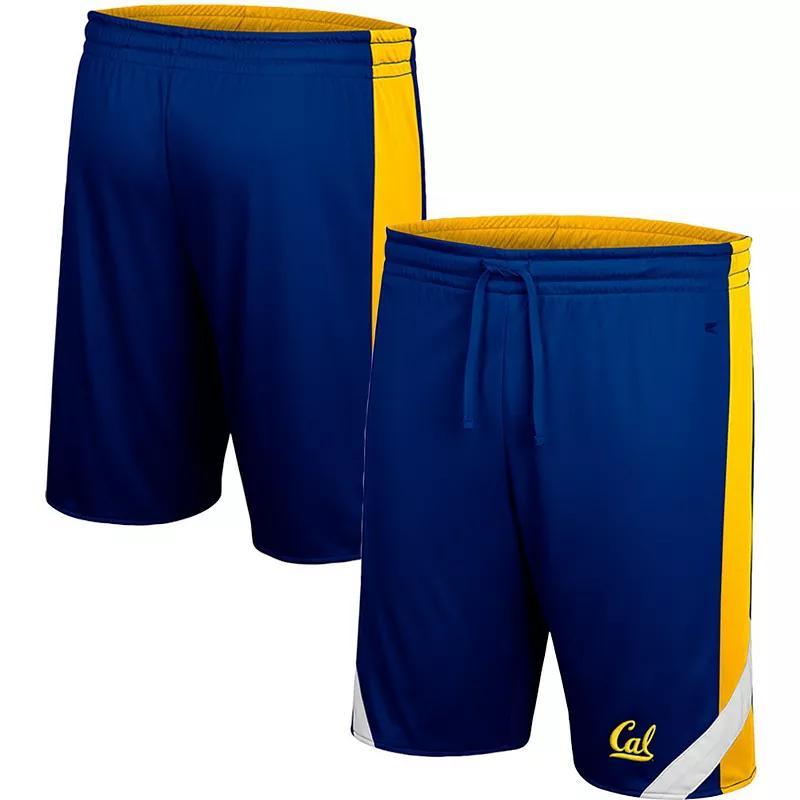 Mens Colosseum /Gold Cal Bears Am I Wrong Reversible Shorts Blue Product Image