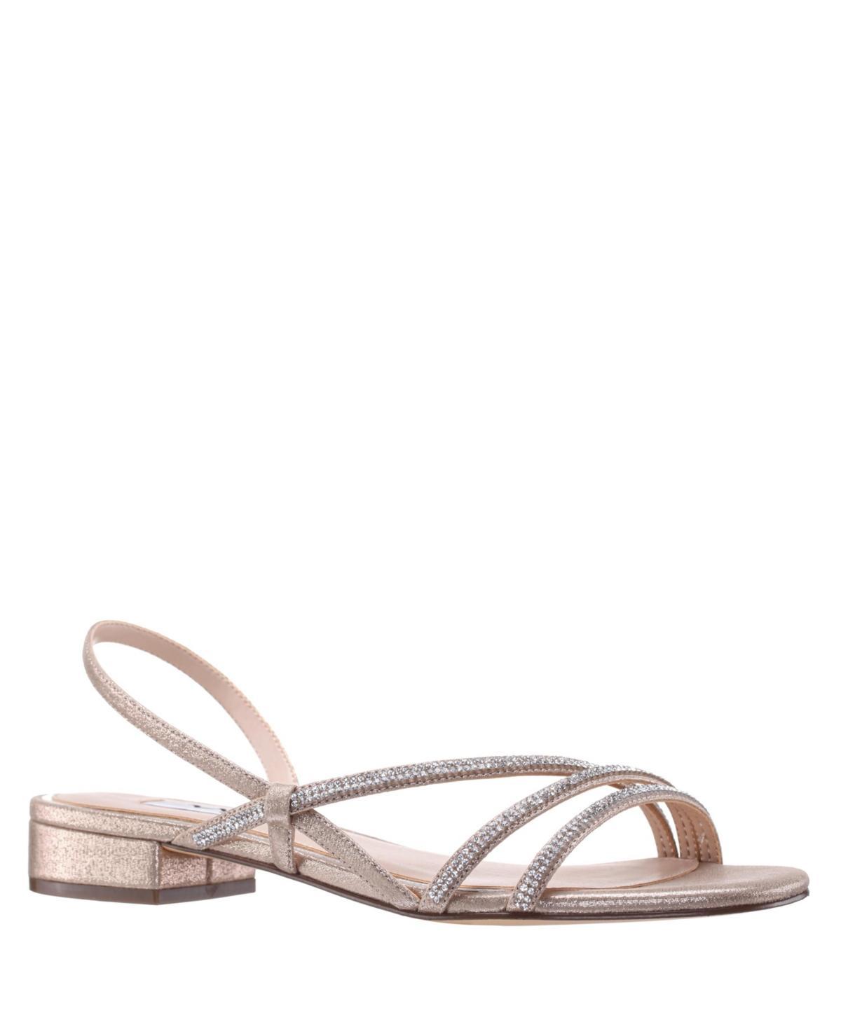 Nina Womens Skylee Asymmetrical Flat Evening Sandals Product Image