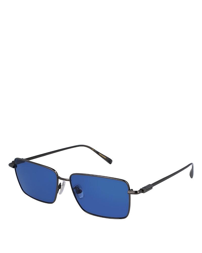 FERRAGAMO Gancini Evolution 57mm Rectangular Sunglasses Product Image