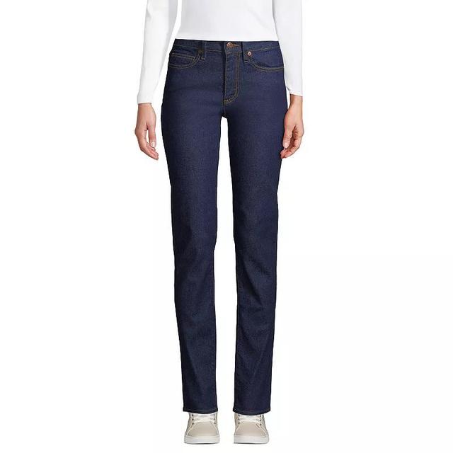 Womens Lands End Mid-Rise Boyfriend Jeans Product Image