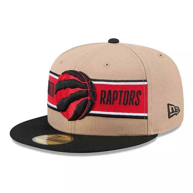 Mens New Era Tan/Black Toronto Raptors 2024 NBA Draft 59FIFTY Fitted Hat Product Image