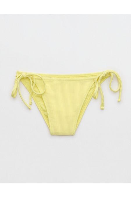 Aerie Shine Rib Cheekiest Tie Bikini Bottom Women's Product Image