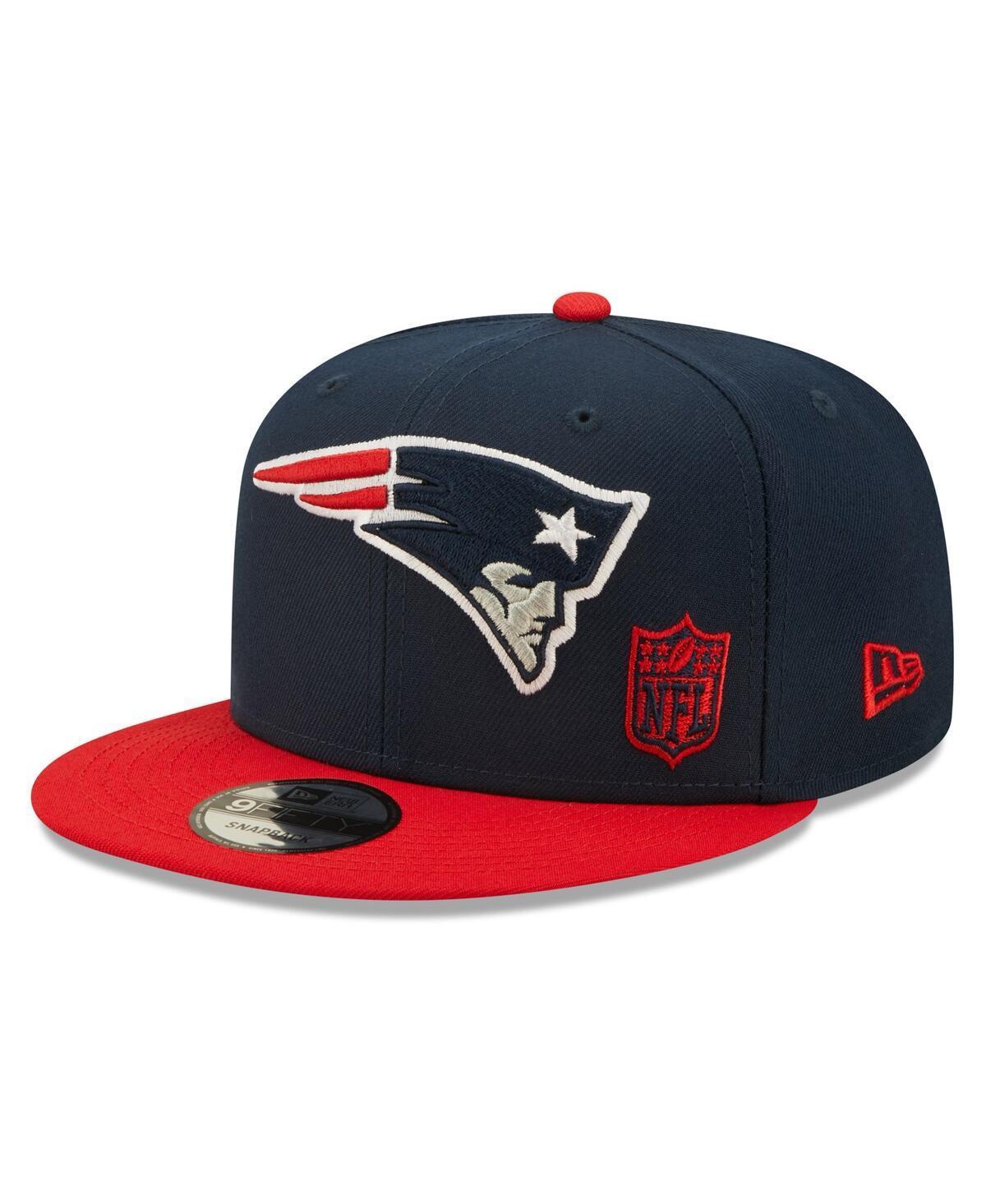 Mens New Era Navy New England Patriots Flawless 9Fifty Snapback Hat - Navy Product Image