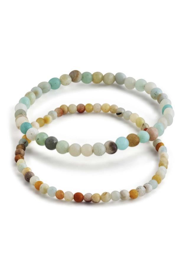 Amazonite Beaded Stretch Bracelet Set Product Image