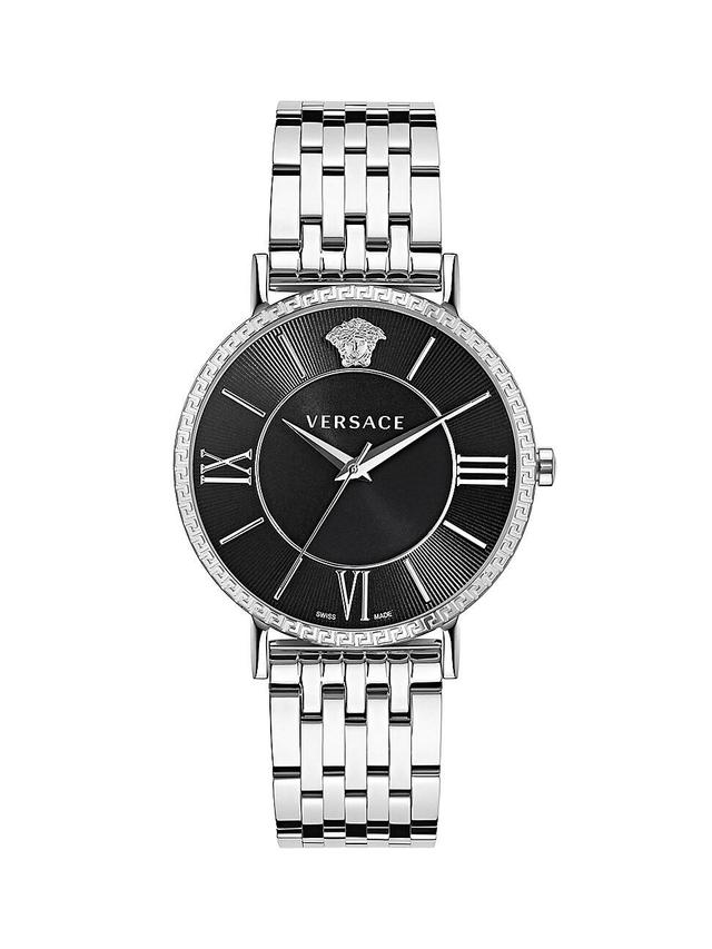 Mens V-Eternal Stainless Steel & Guilloch Dial Bracelet Watch/42MM Product Image