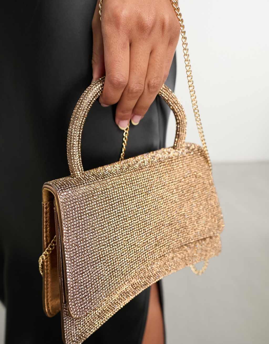 True Decadence glitter clutch bag Product Image