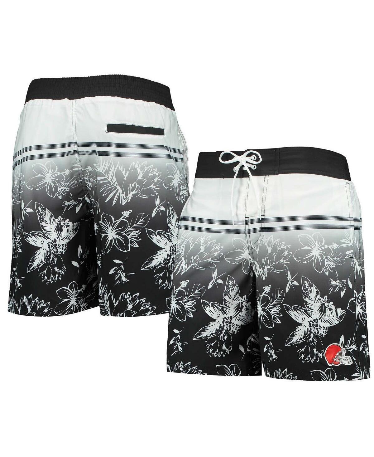 Mens G-iii Sports by Carl Banks Black Cleveland Browns Island Volley Swim Shorts Product Image