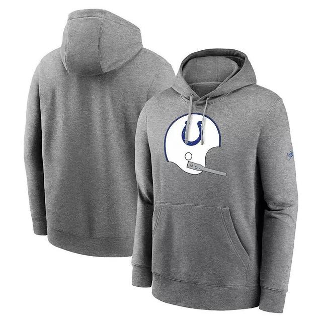 Mens Nike Heather Charcoal Indianapolis Colts Rewind Club Pullover Hoodie Product Image