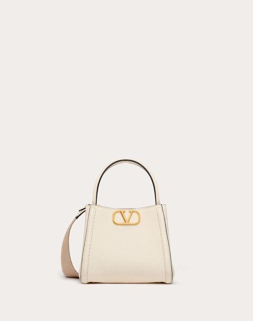 VALENTINO GARAVANI ALLTIME SMALL HANDBAG IN GRAINY CALFSKIN Product Image