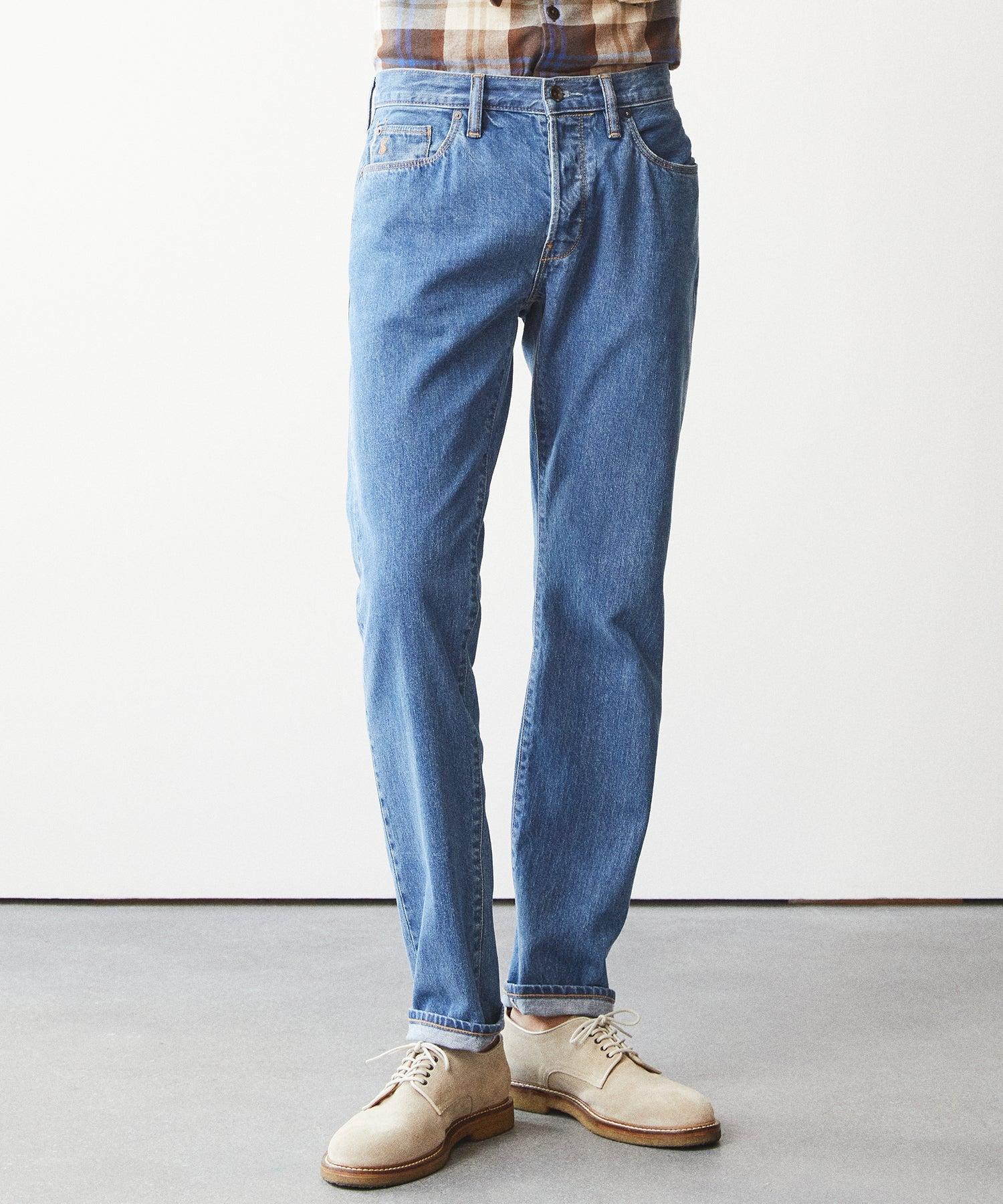 Slim Selvedge Jean in Dad Wash Product Image