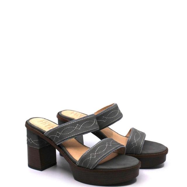 Frye Pipa Woodstock Platform Sandal Grey Sky Product Image