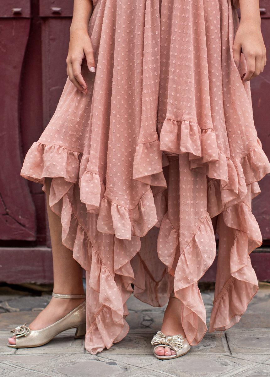 Raelynne Dress in Mauve Product Image