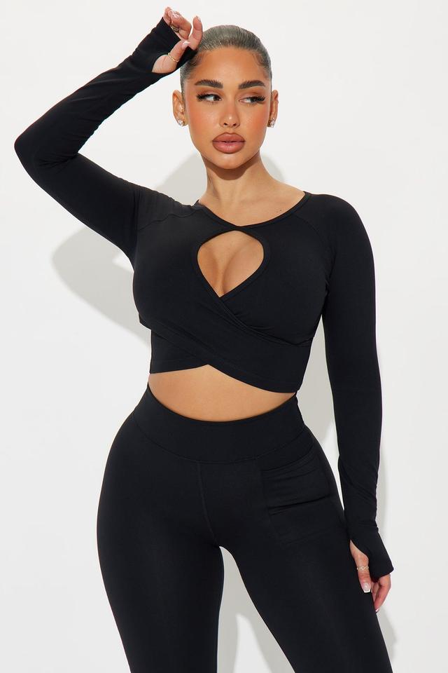 Deep Bend Super Soft Active Top - Black Product Image