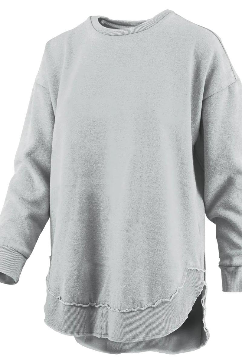 Rounded Hem Fleece Sweatshirt Product Image