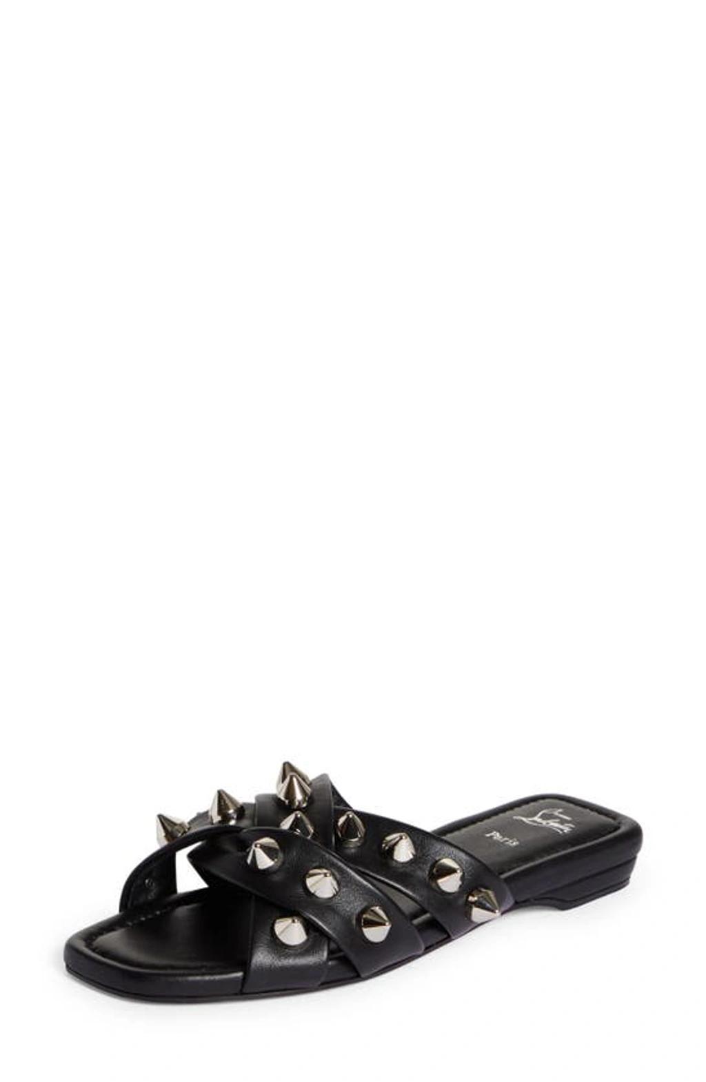 Miss Spika Club Slide Sandal In Black Product Image