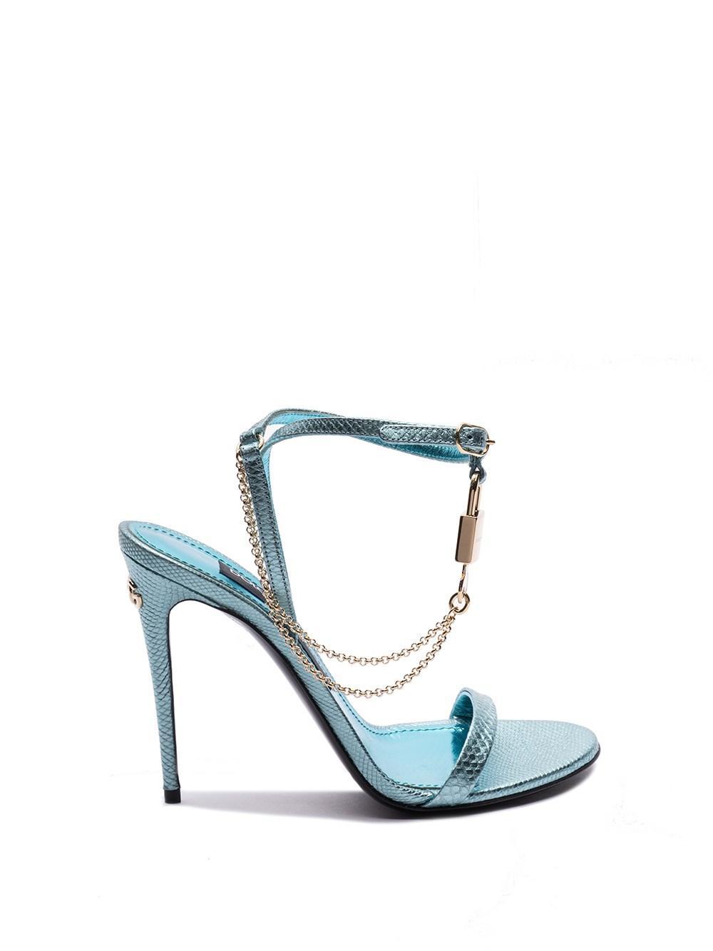 `black Sicily` Sandals In Metallic Product Image