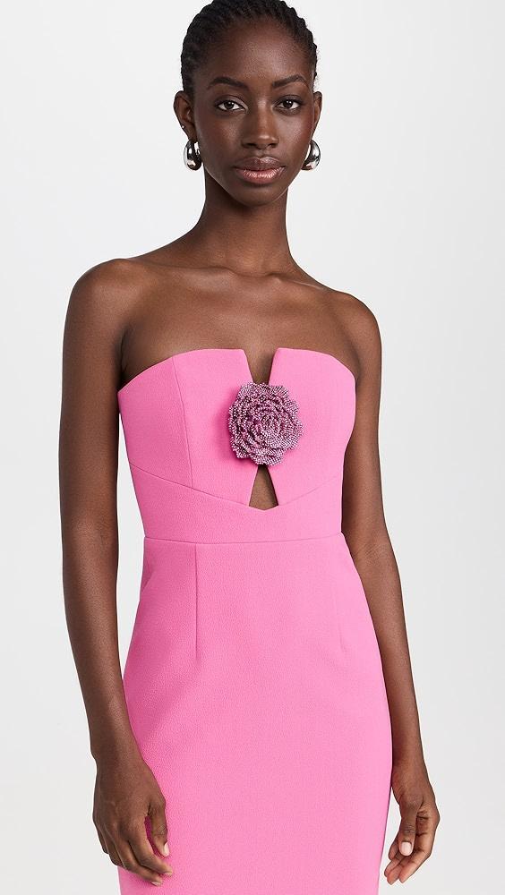 Rebecca Vallance Aubree Strapless Midi Dress | Shopbop Product Image