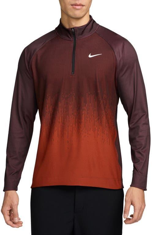 NIKE Men's Tour Dri-fit Adv 1/2-zip Golf Top In Red Product Image