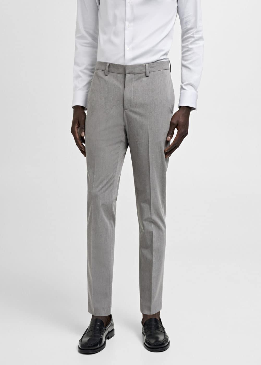 Mango Mens Stretch Fabric Super Slim-Fit Suit Pants Product Image