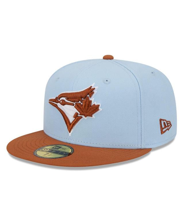 Mens New Era /Brown Toronto Blue Jays Spring Color Basic Two-Tone 59FIFTY Fitted Hat Product Image