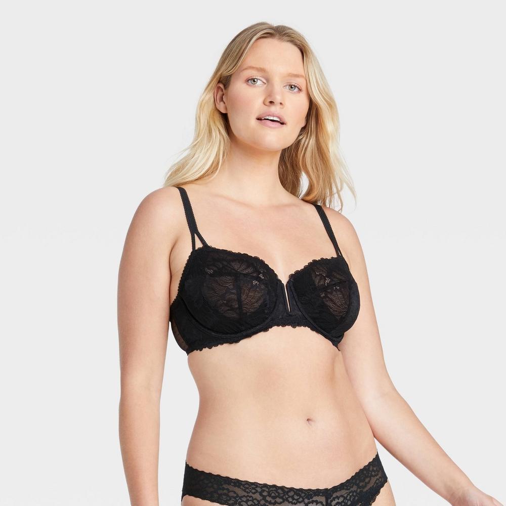 Womens Unlined Balconette Bra - Auden Black 36B Product Image