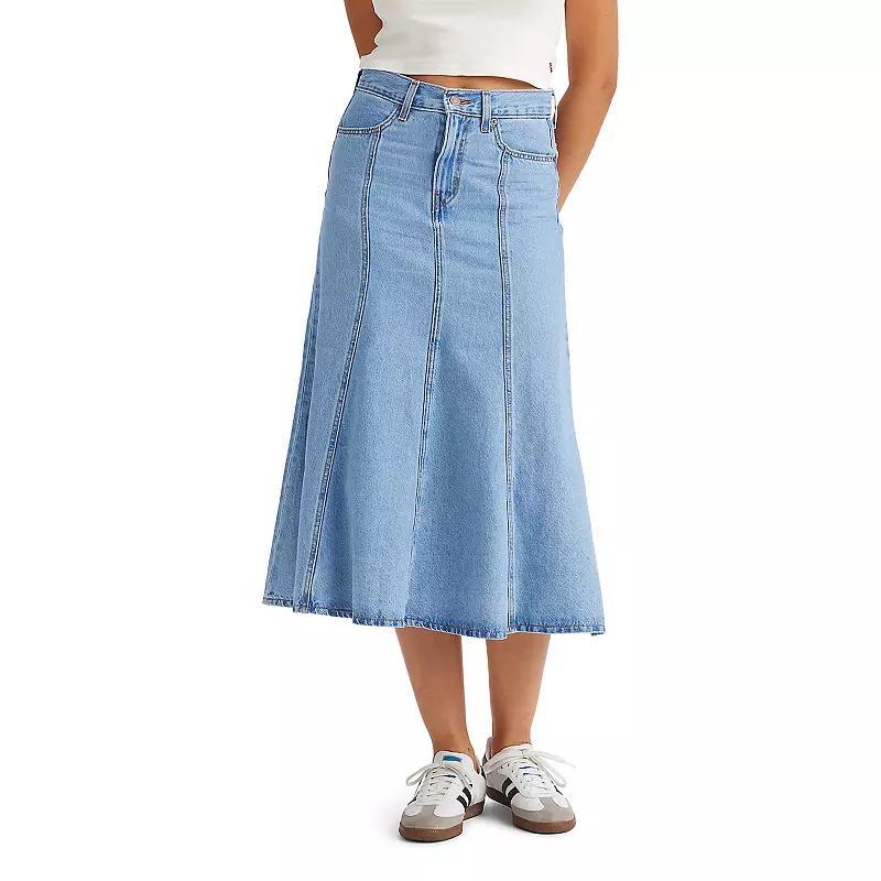 Womens Levis Fit & Flare Denim Skirt Product Image