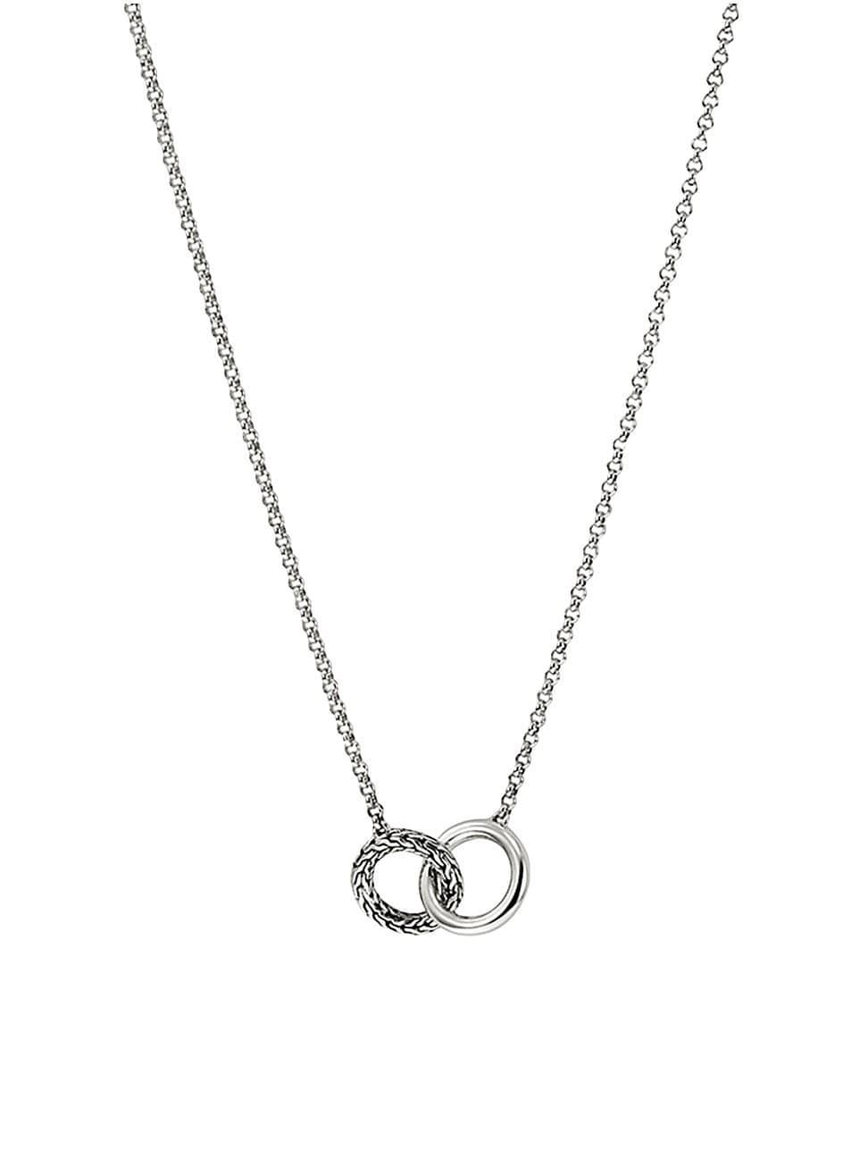 Womens JH Essentials Sterling Silver Linked Necklace Product Image