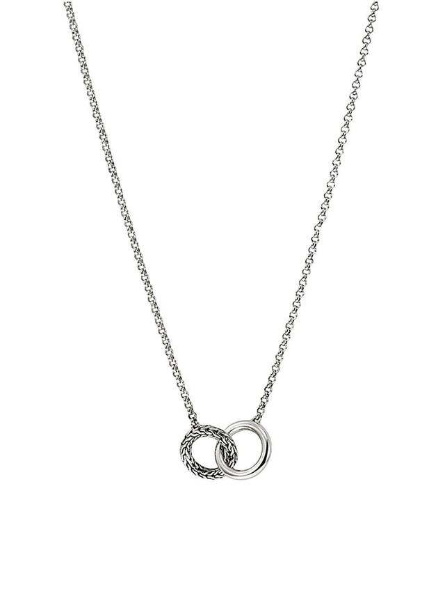 Womens JH Essentials Sterling Silver Linked Necklace Product Image