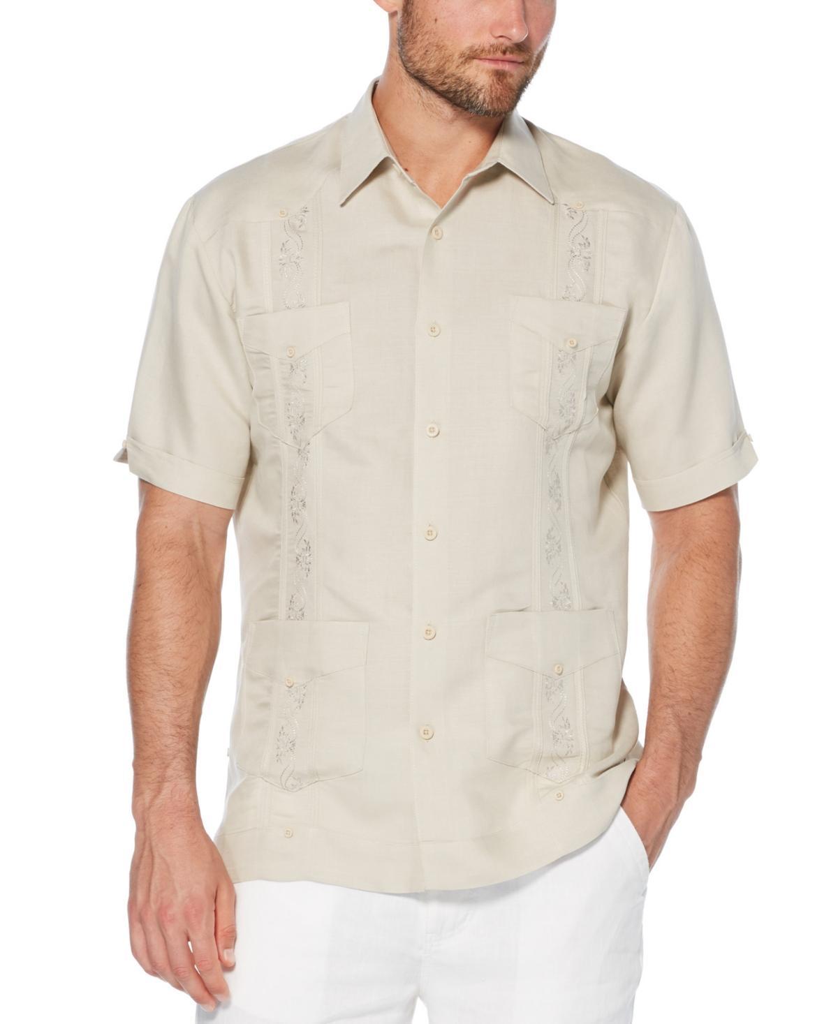 Cubavera Short-Sleeve Embroidered Guayabera Shirt Product Image