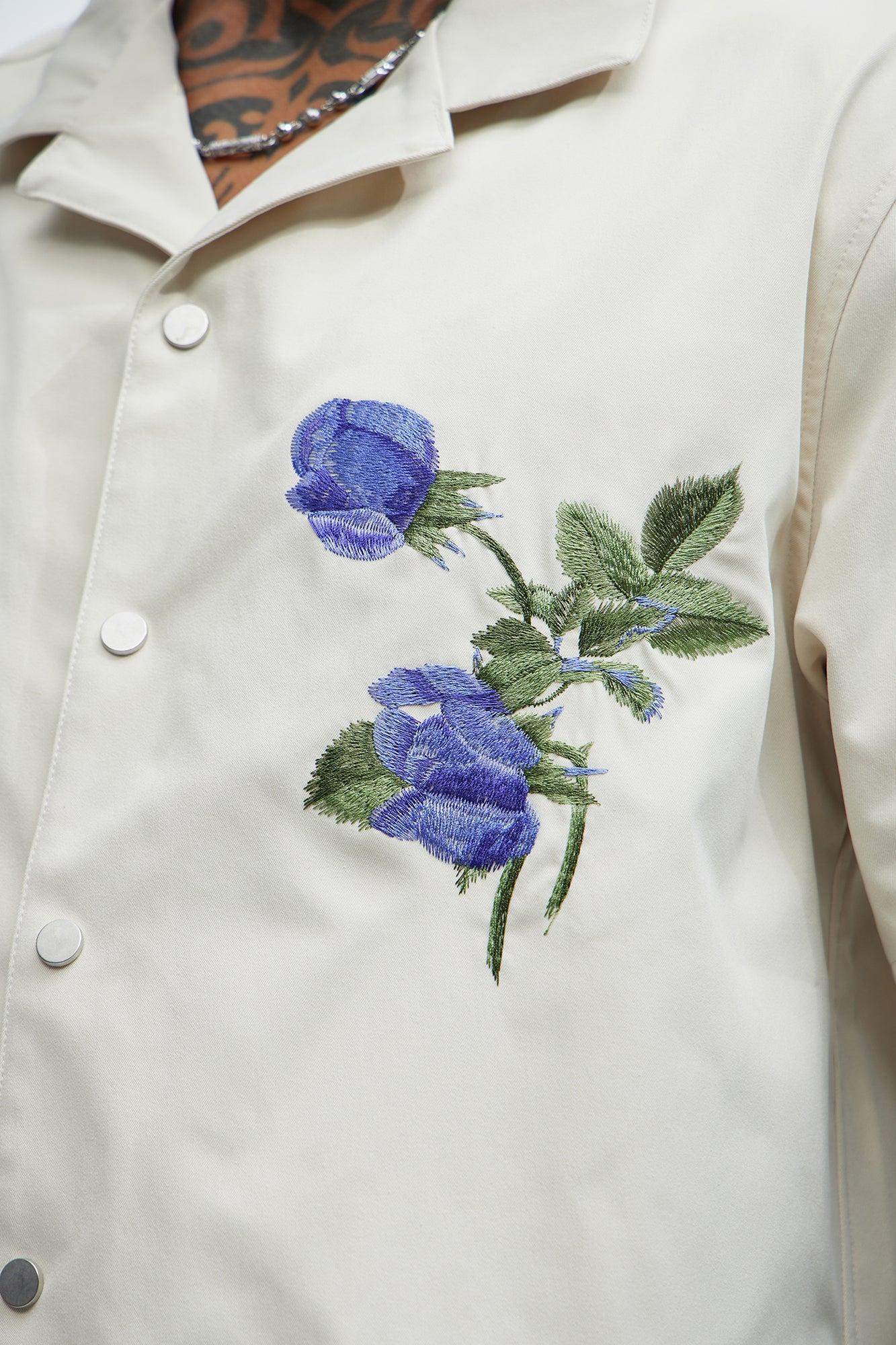 Alban Embroidery Shirt - Off White Product Image