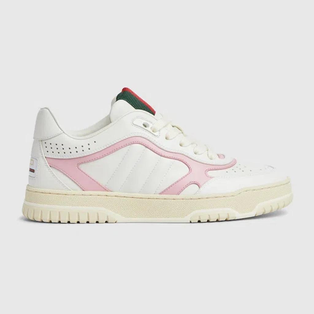 Bicolor Web Low-top Sneakers In Bianco Product Image