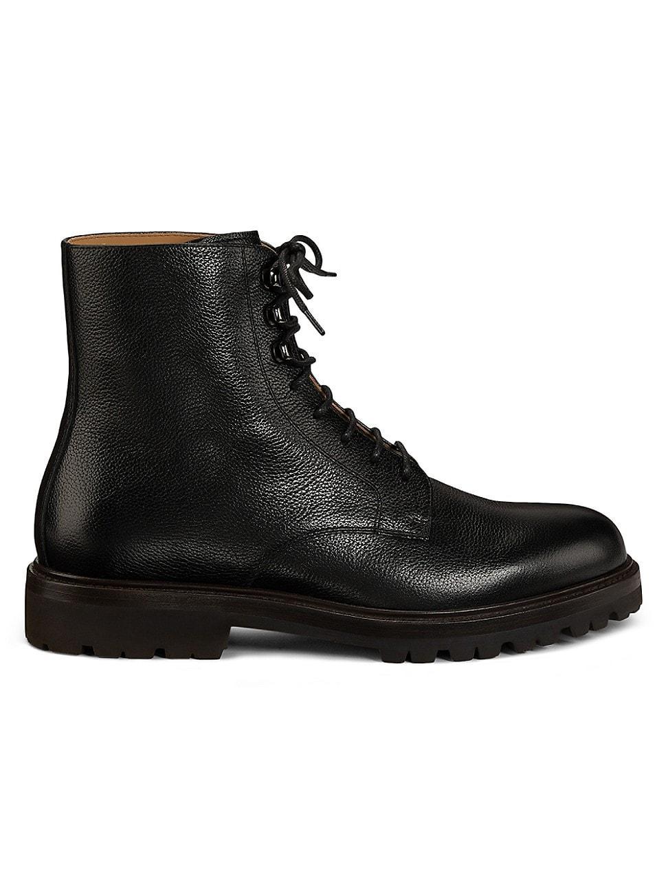 Mens Leather Laced Boots Product Image