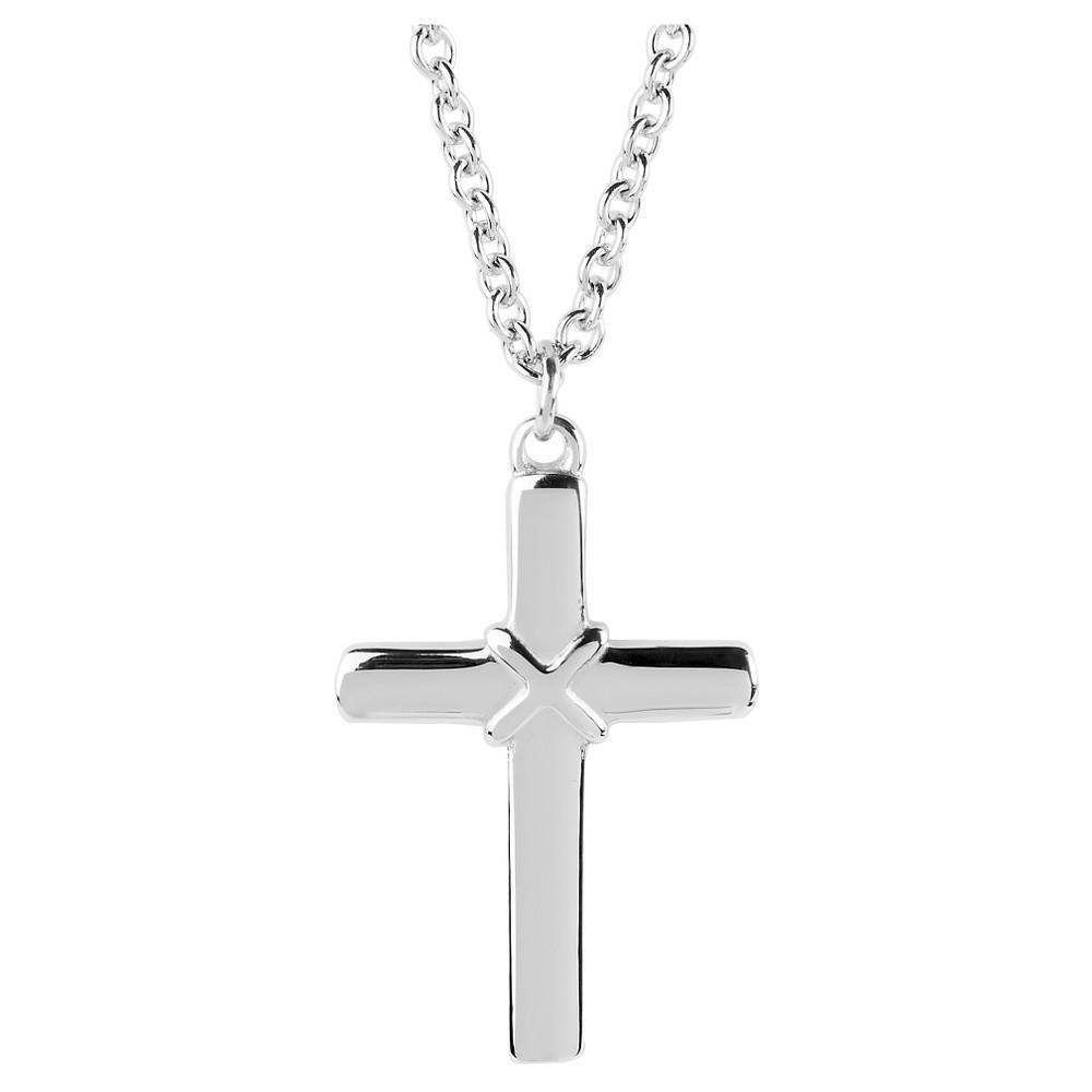 Womens West Coast Jewelry Stainless Steel Cross Pendant Necklace Product Image