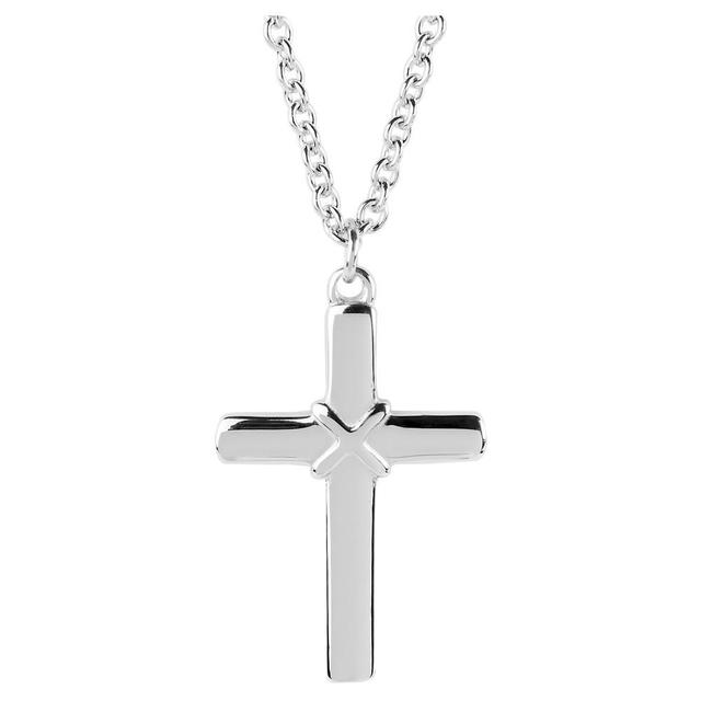 Womens West Coast Jewelry Stainless Steel Cross Pendant Necklace Product Image