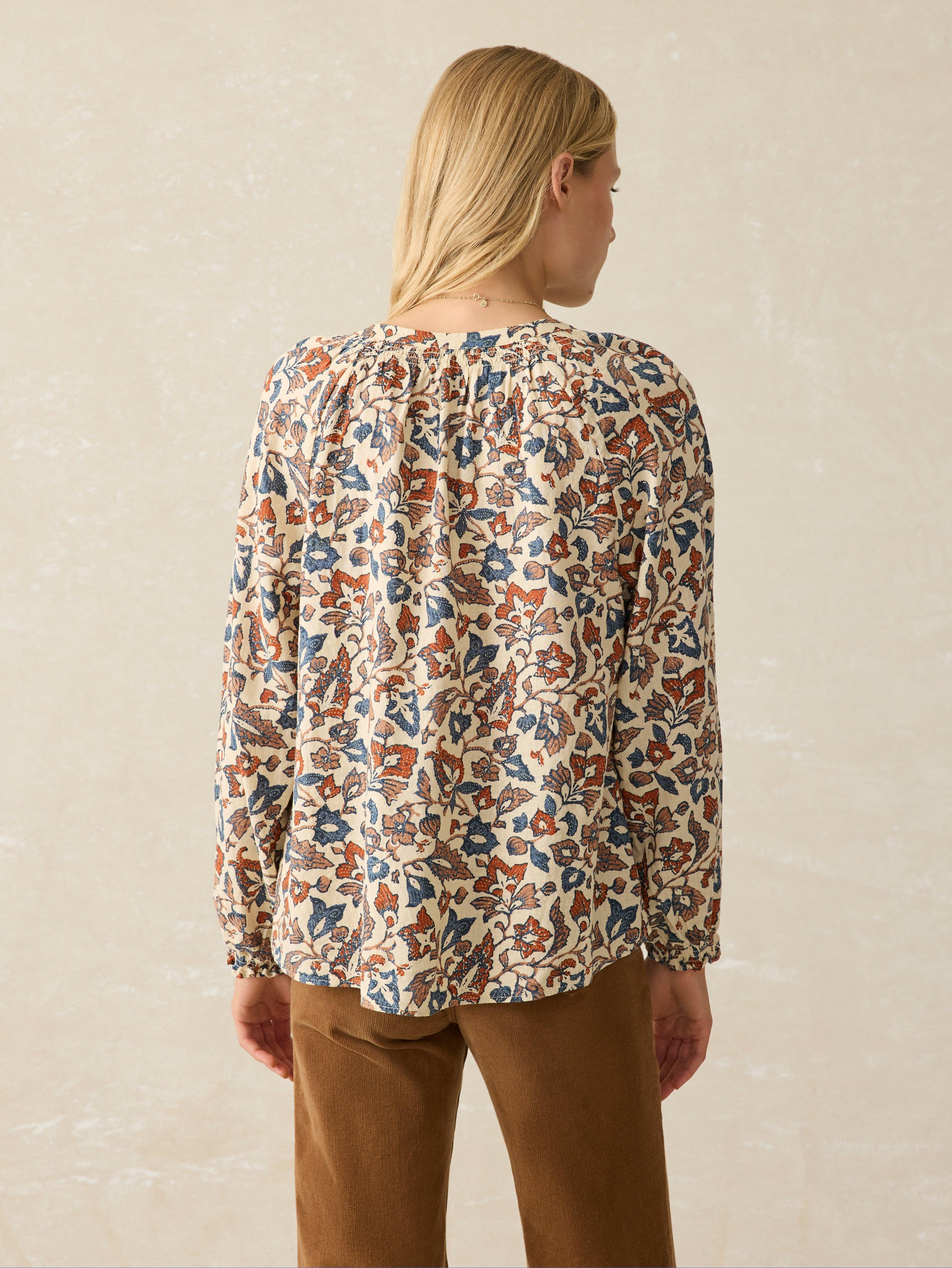 Odette Top - Ginger Maplewood Floral Female Product Image