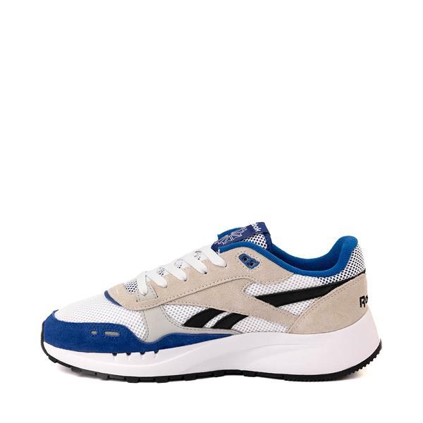 Mens Reebok Classic Leather Athletic Shoe Black / Blue Product Image