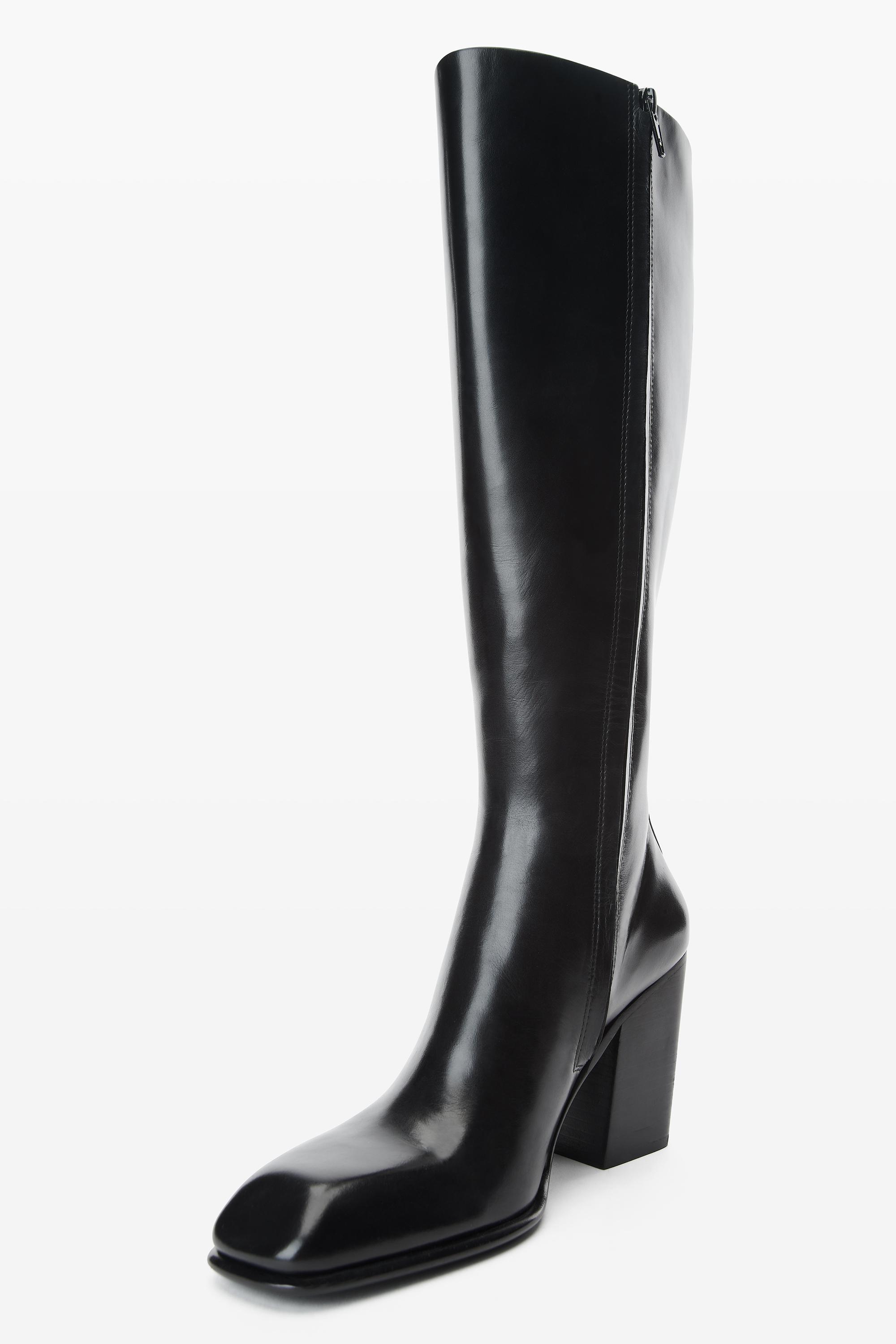 Throttle 95mm Knee-high Boot In Leather Product Image